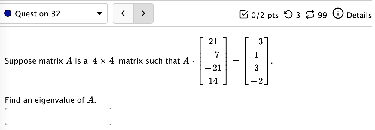 Solved Suppose matrix A is a 4×4 matrix such that | Chegg.com