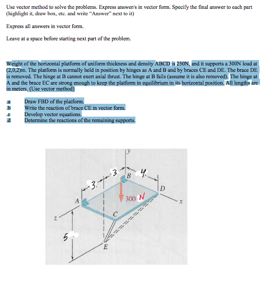 Solved Use vector method to solve the problems. Express | Chegg.com
