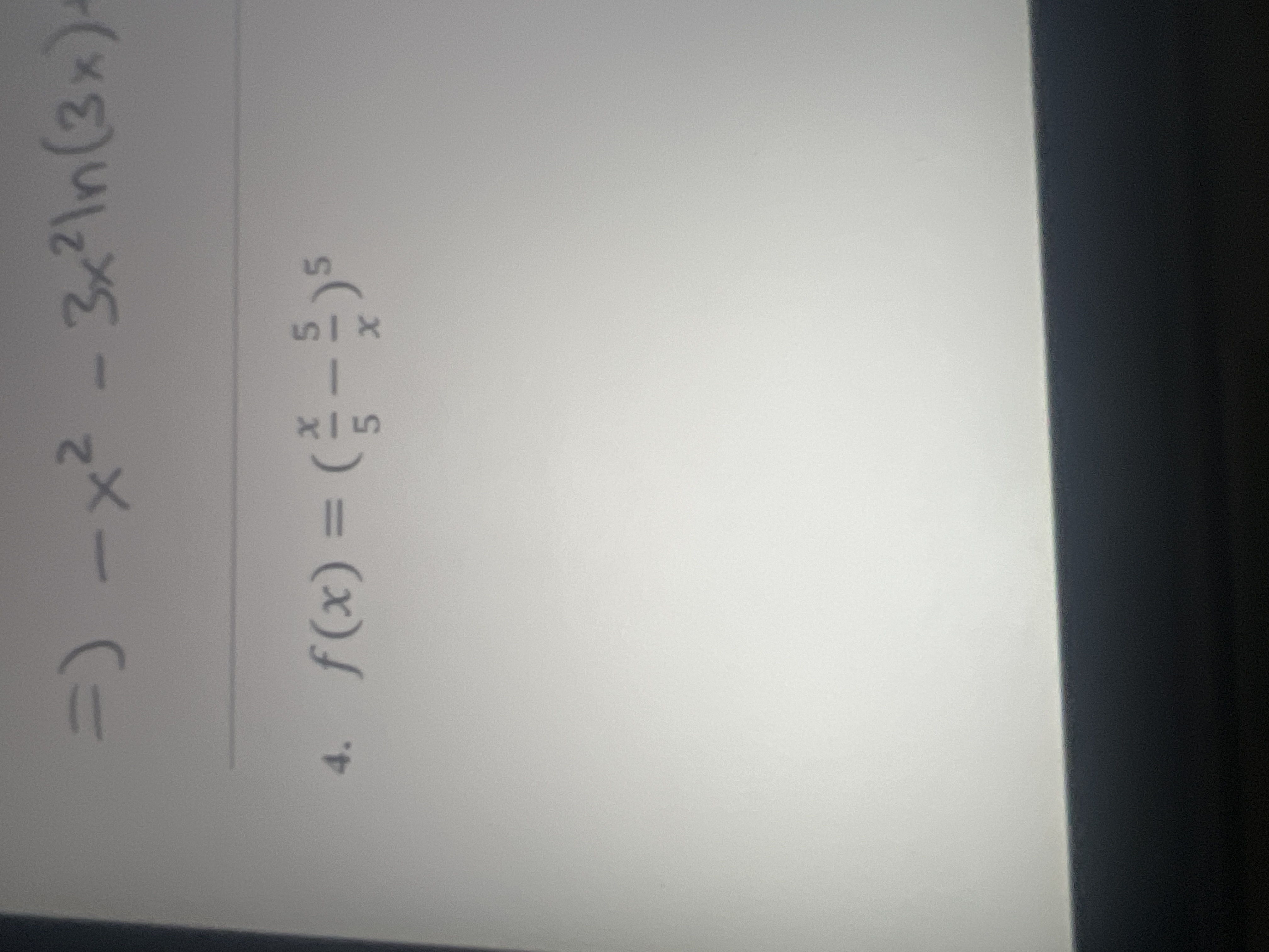 Solved Find F X F X X5 5x 5