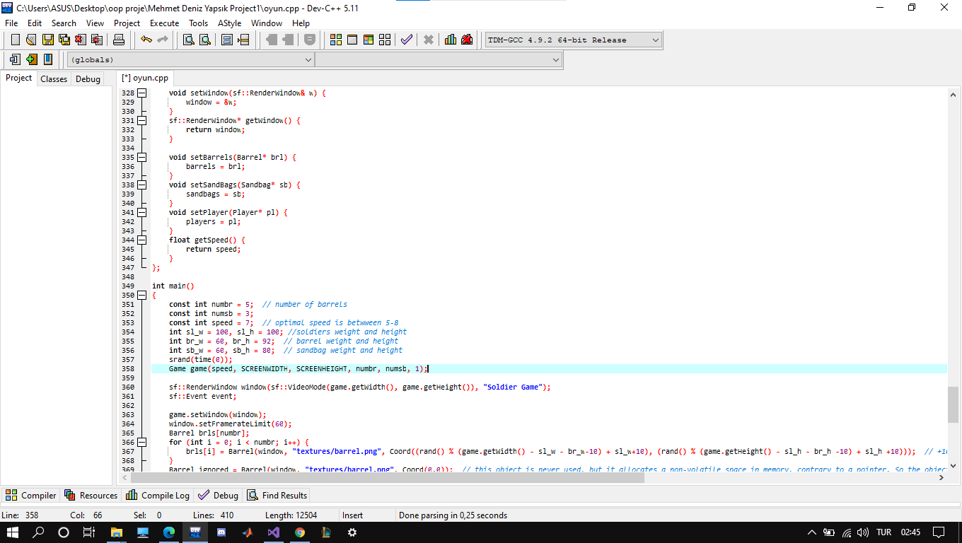 i have a C++(oop) code. My friend's code and my code | Chegg.com