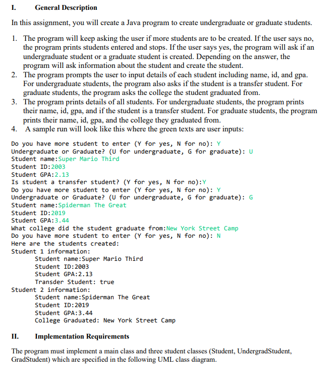 Solved 1. General Description In this assignment, you will | Chegg.com