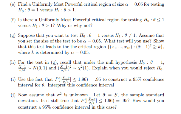 Solved Let X1 X16 N 0 Oº 00 0 Assume Oº Is Kn Chegg Com