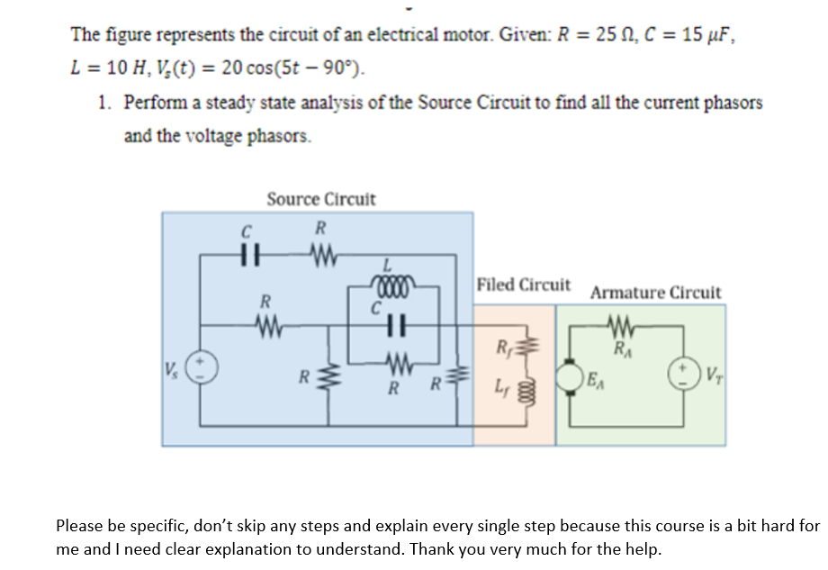 Solved The figure represents the circuit of an electrical | Chegg.com