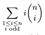 Solved ∑1≤i≤ni even i(ni).∑1≤i≤ni odd i(ni) | Chegg.com