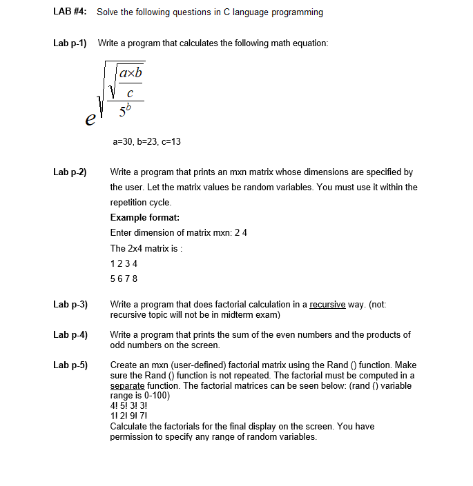 solved-lab-4-solve-the-following-questions-in-c-langua