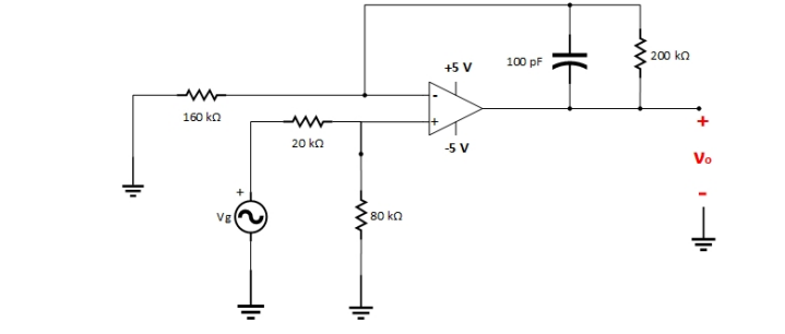 Solved The operational amplifier used in the given circuit Circuit Diagram