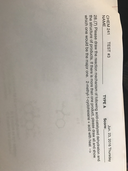 Draw the reaction mechanism of following | Chegg.com