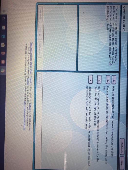 Solved Question 19 of 25 The nurse is caring for a client in | Chegg.com