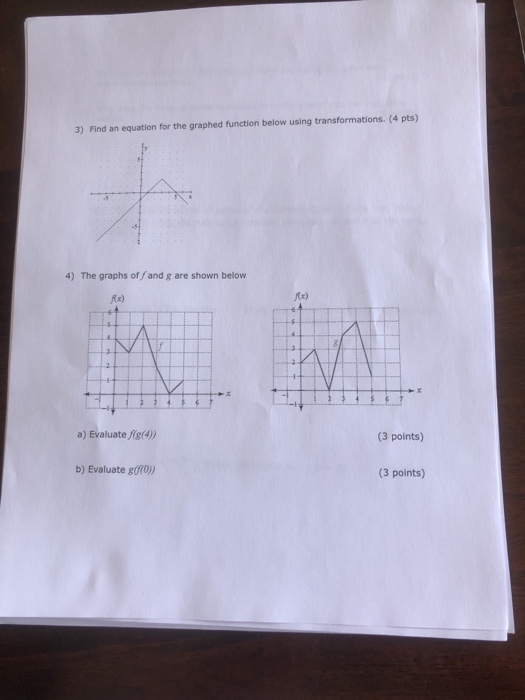 Solved 3) Find an equation for the graphed function below | Chegg.com