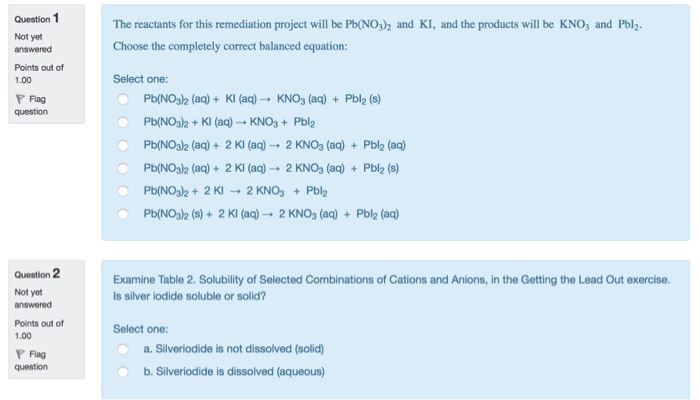 Solved Question Not yet answered Points out of 1.00 The | Chegg.com