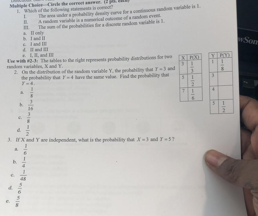 Solved pts. eaulm Multiple Choice Circle the correct answer. | Chegg.com
