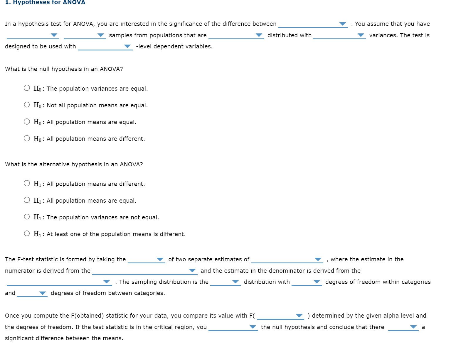 hypothesis of anova test