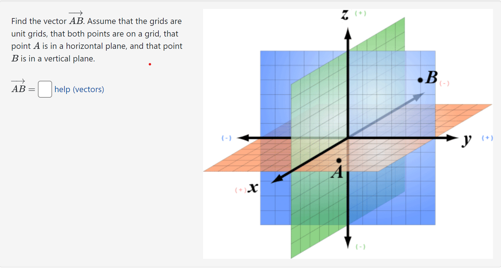 Solved Find The Vector AB. Assume That The Grids Are Unit | Chegg.com