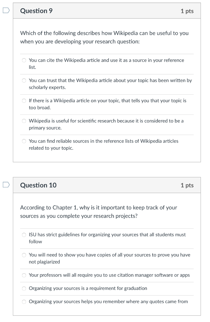 Solved Question 9 1 Pts Which Of The Following Describes How Chegg