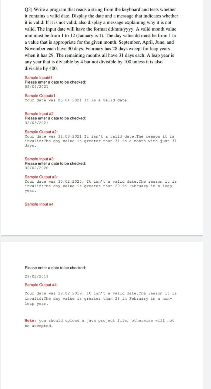 Solved Q3) Write a program that reads a string from the | Chegg.com