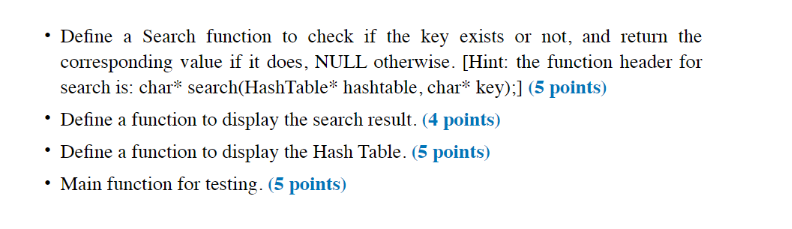 Solved Task 1 Hash Table ( 80 points) Use C struct to | Chegg.com