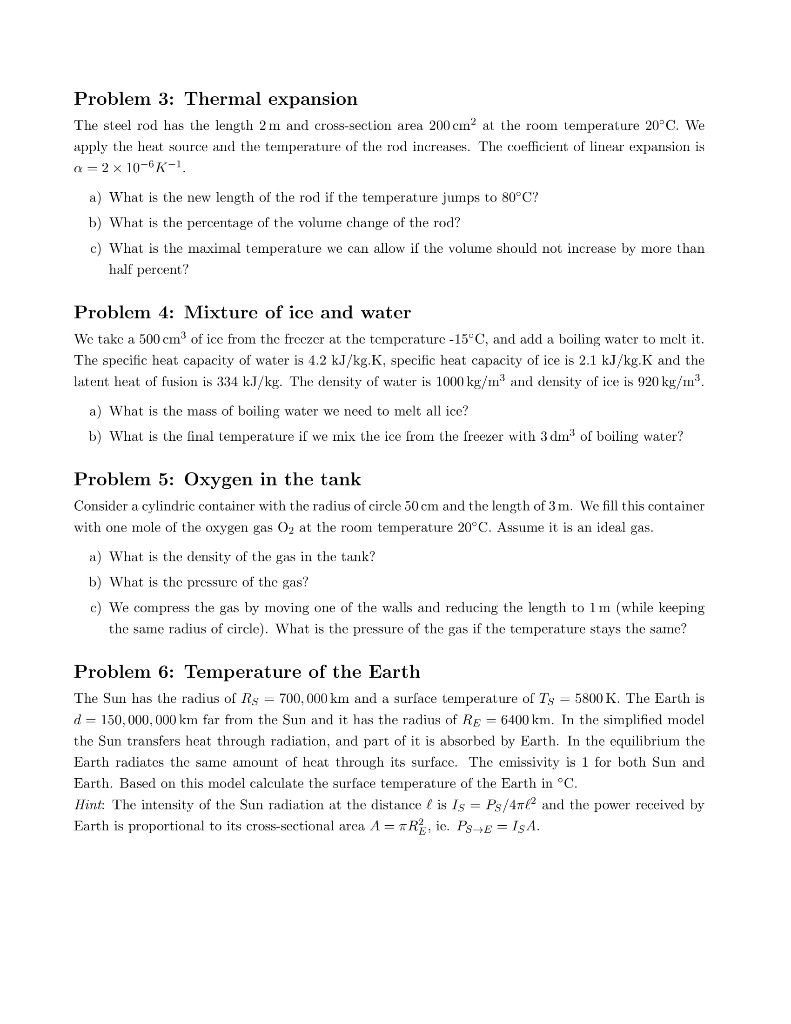 Solved Problem 3: Thermal expansion The steel rod has the | Chegg.com
