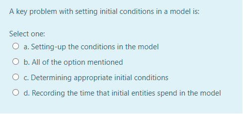Solved A key problem with setting initial conditions in a | Chegg.com