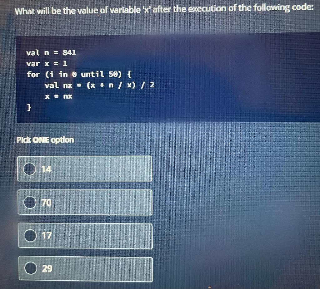 solved-what-will-be-the-value-of-variable-x-after-the-chegg