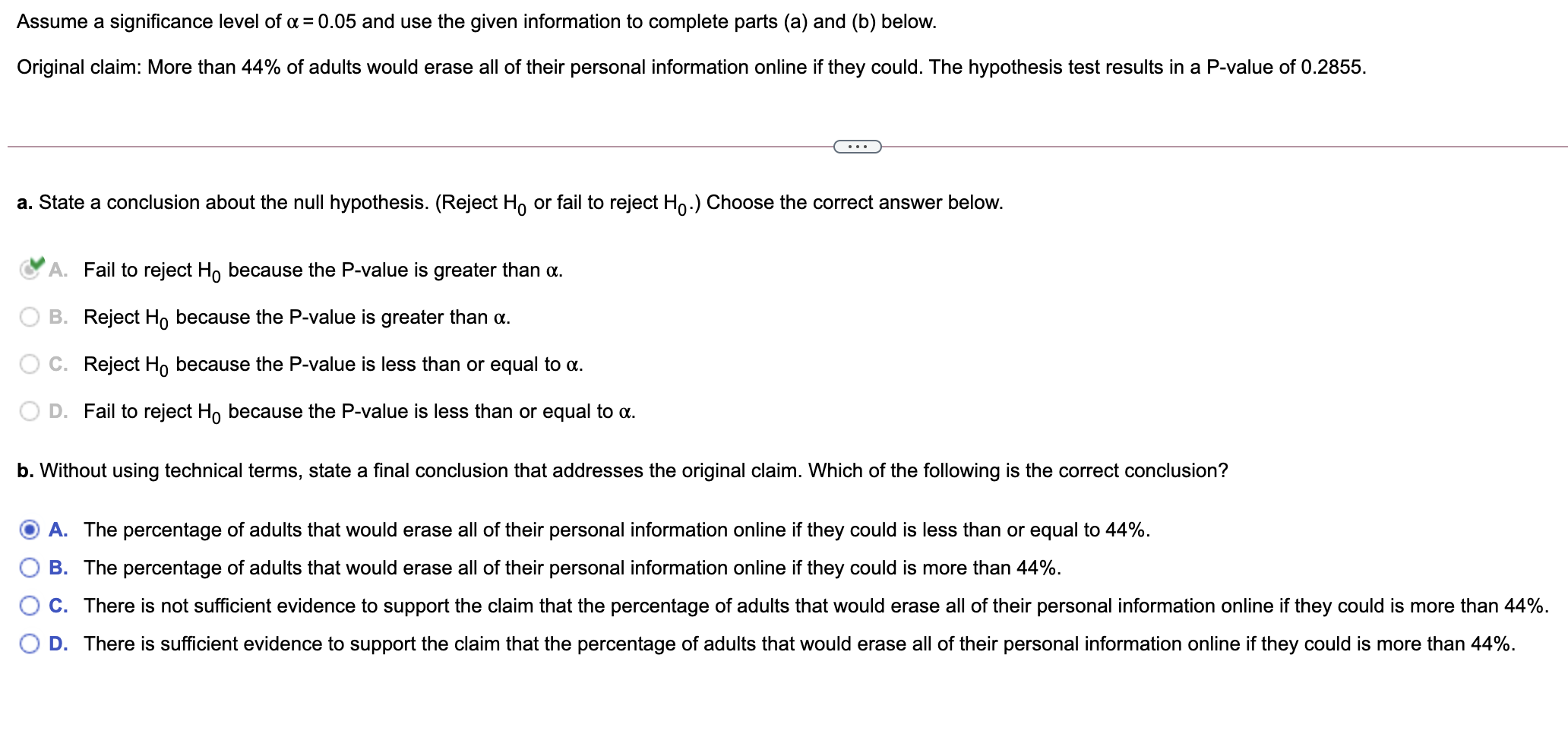 Solved * I Need Help With Part B Of This Question, I Believe | Chegg.com