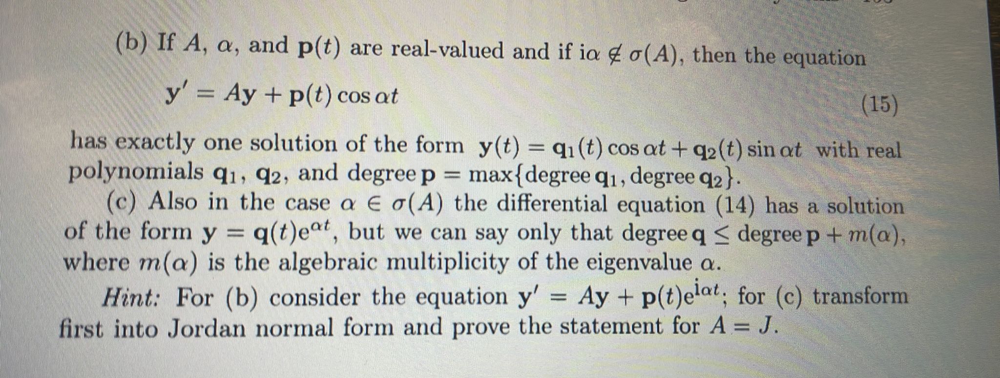 Solved VIII. Exercise. Special Inhomogeneous Systems. In the | Chegg.com