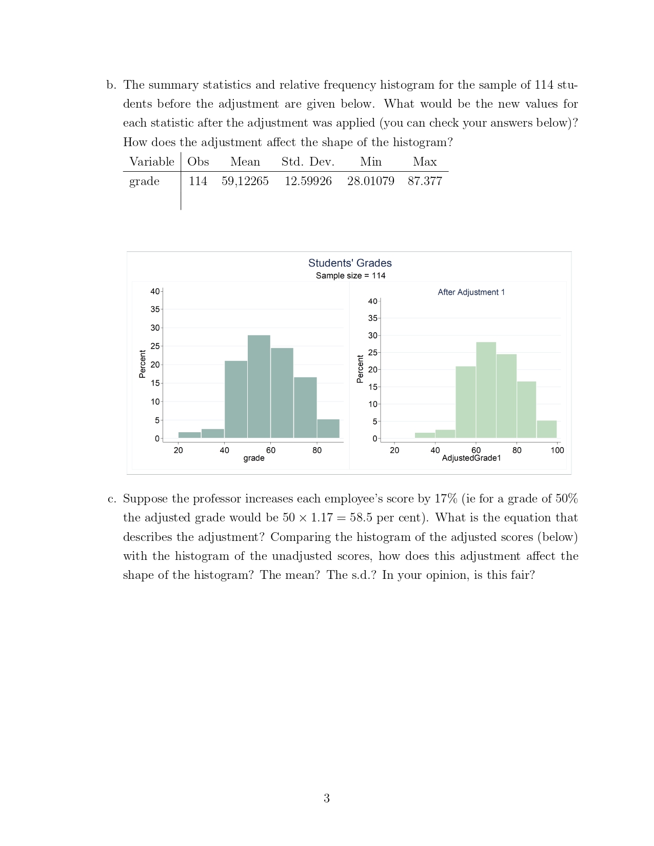 d. Explain any differences in your answers to a, b, | Chegg.com