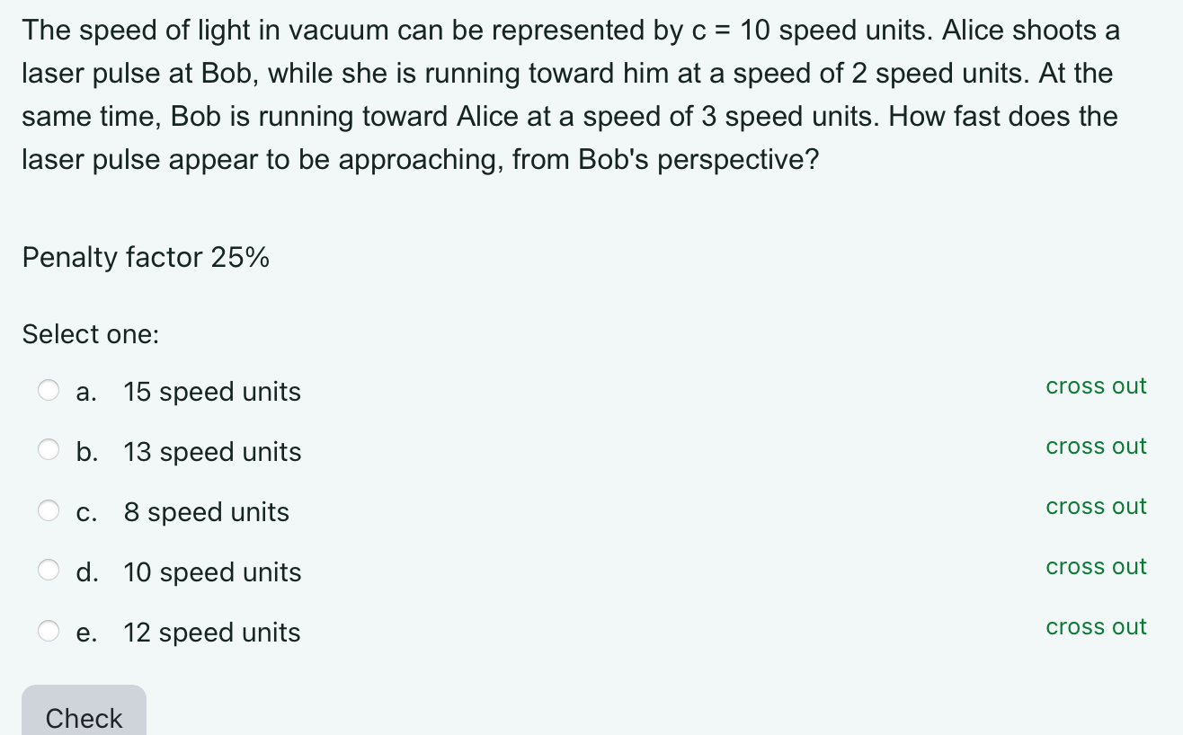 speed of light in a vacuum is represented as