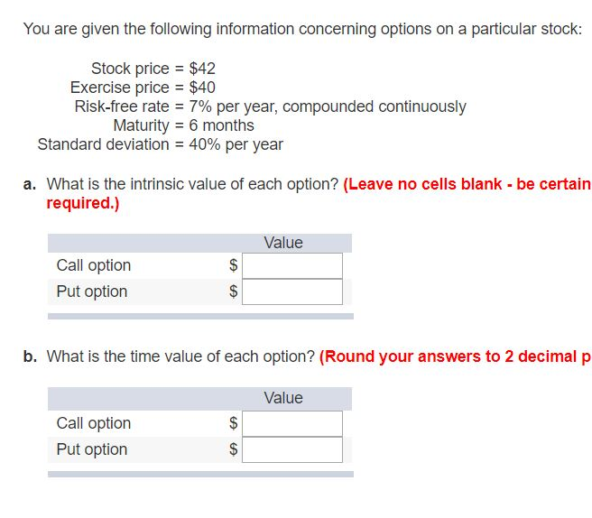 Solved You are given the following information concerning | Chegg.com