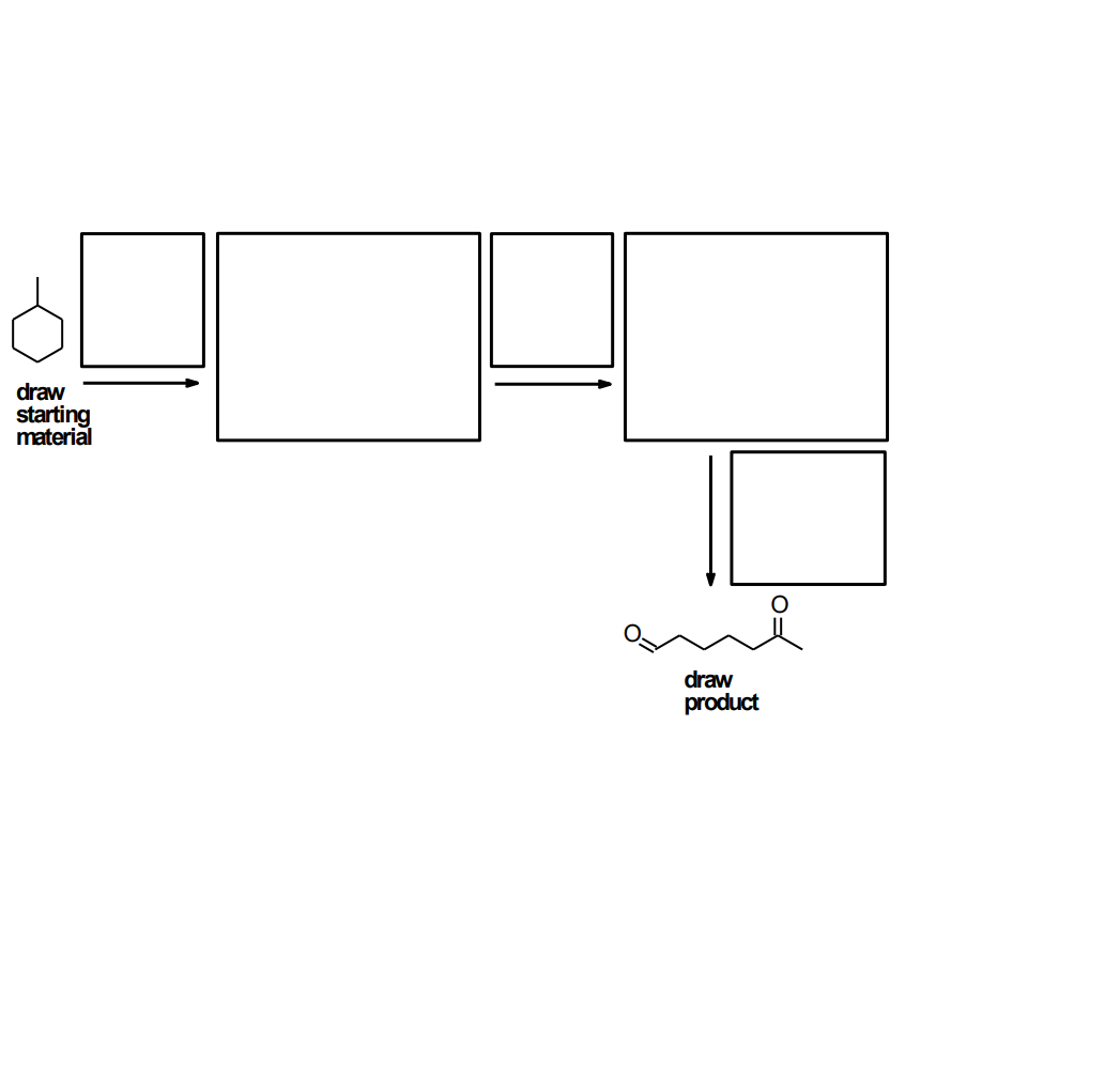 Solved draw starting material draw product