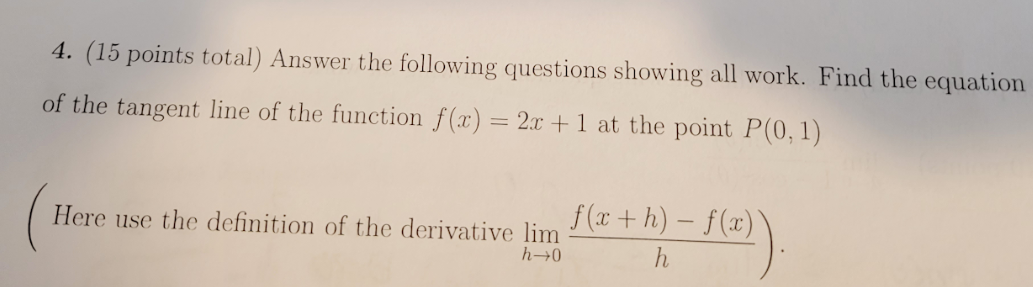 calculus homework questions