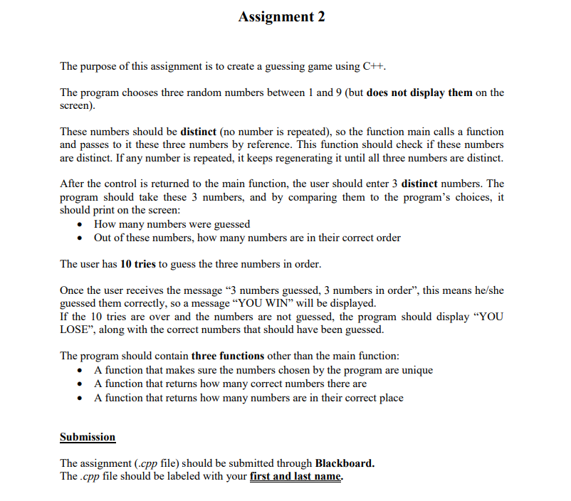 Solved Assignment 2 The purpose of this assignment is to | Chegg.com