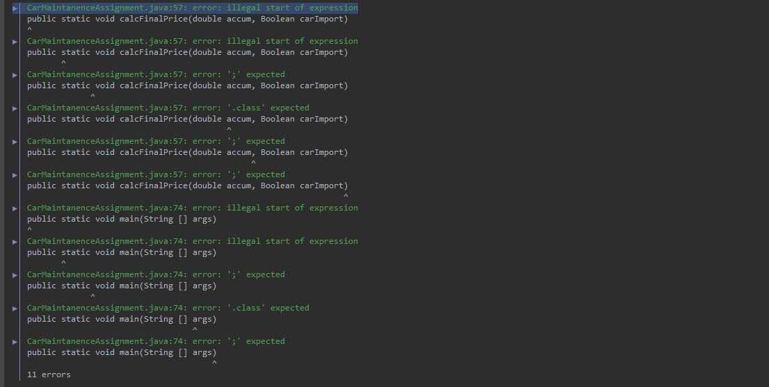 Solved Having trouble fixing my code so that it works as | Chegg.com