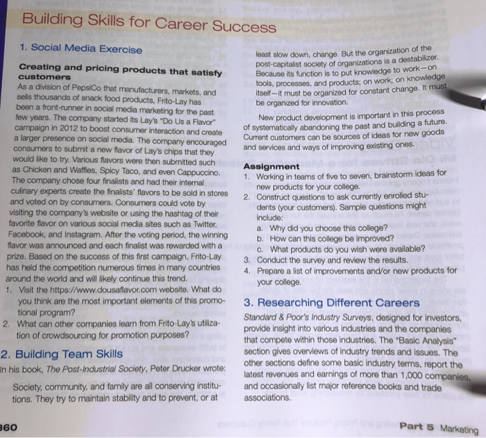 Solved Building Skills for Career Success 1. Social Media | Chegg.com