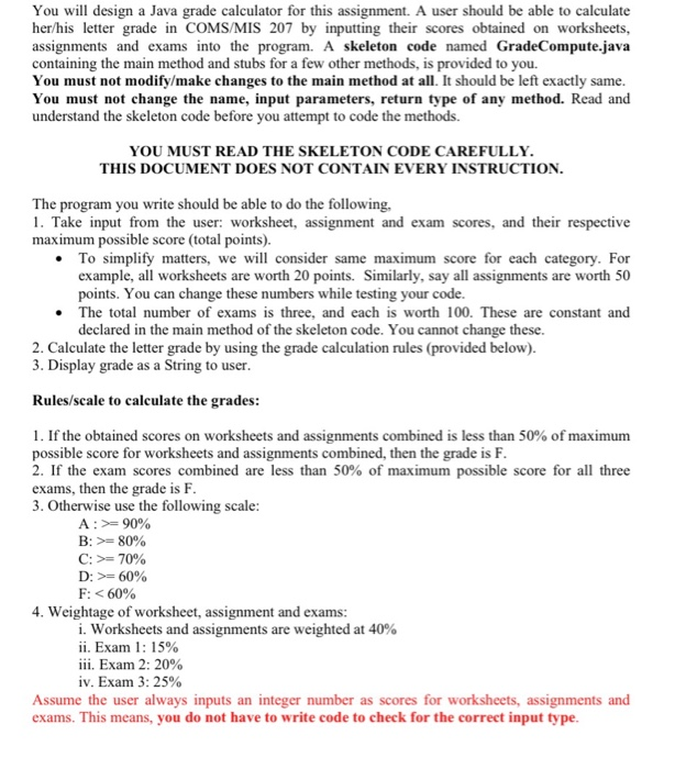 Grade deals assignment calculator