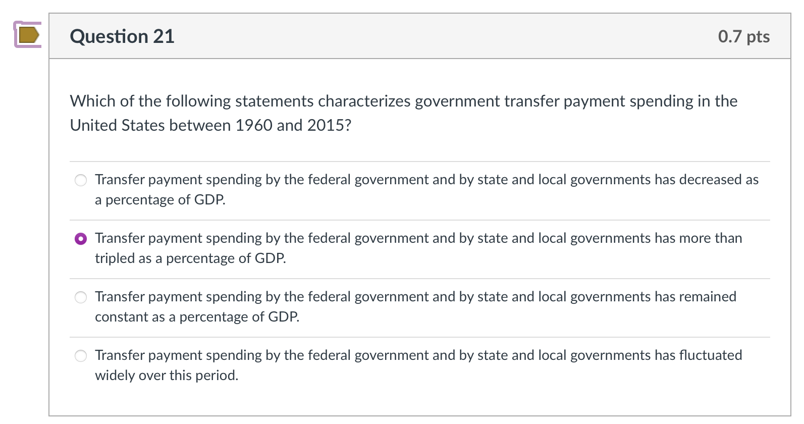 Solved Which of the following statements characterizes | Chegg.com