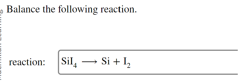 Solved Balance The Following Reaction Reaction Chegg Solved Balance The Following Reaction Reaction Chegg