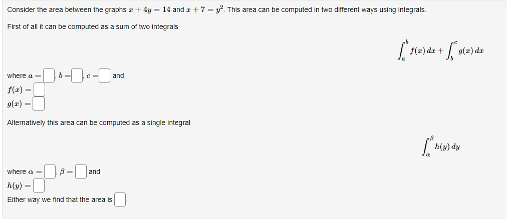 solved-consider-the-area-between-the-graphs-x-4y-14-and-chegg