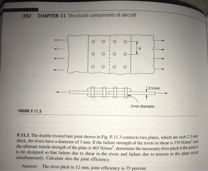 Solved 392 CHAPTER 11 Structural components of aircraft | Chegg.com