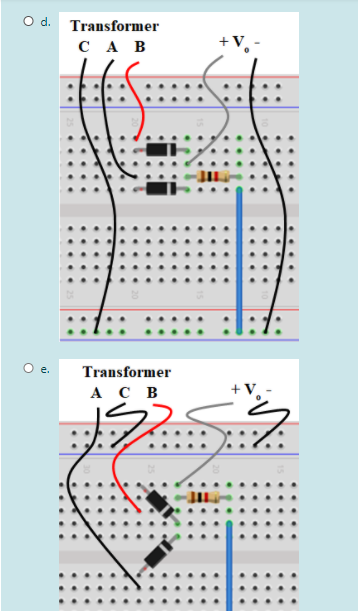 Solved Which breadboard setup shows the correct | Chegg.com