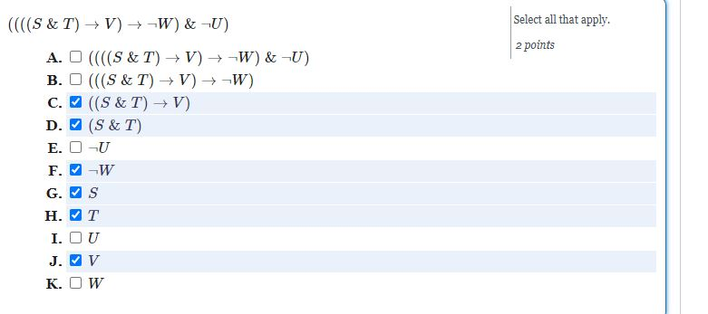 For Each Of The Following Formulae Indicate Which Chegg Com