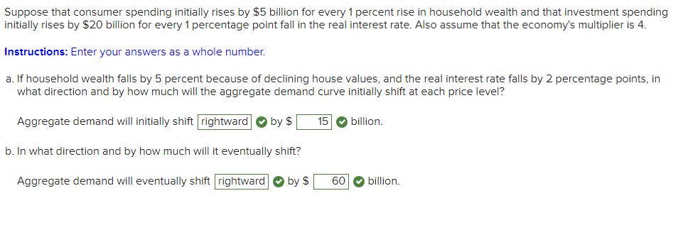 Solved Suppose That Consumer Spending Initially Rises By $5 | Chegg.com