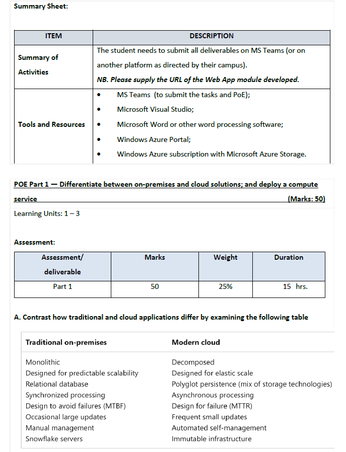 Solved Summary Sheet: POE Part 1 - Differentiate between | Chegg.com