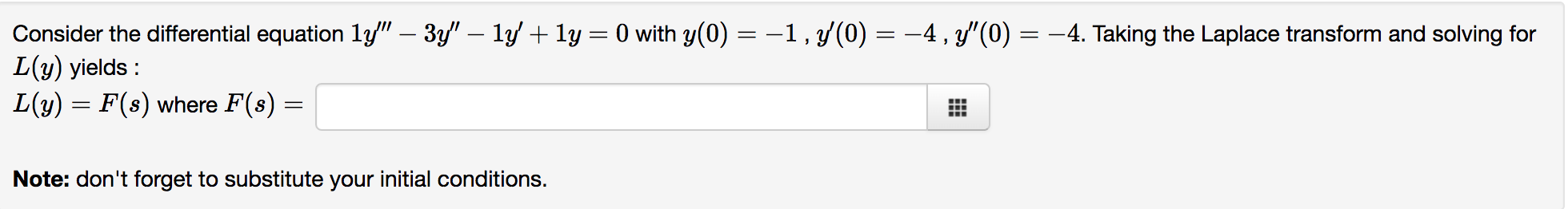 Solved = = = Consider the differential equation ly