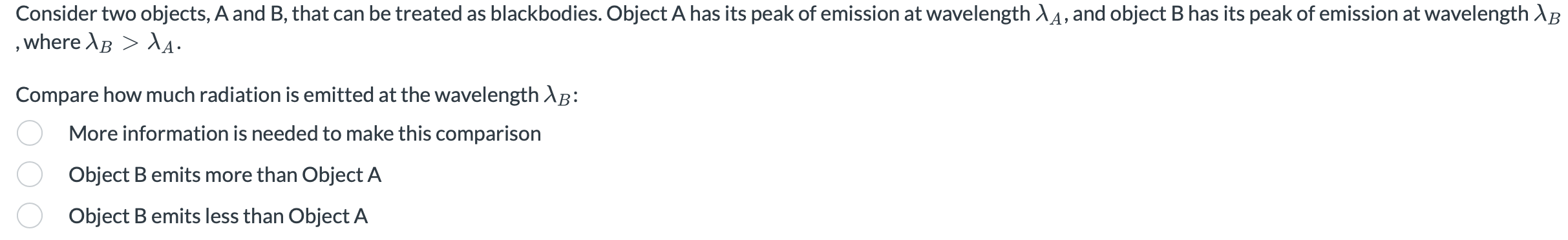 Solved Consider two objects, A and B, that can be treated as | Chegg.com