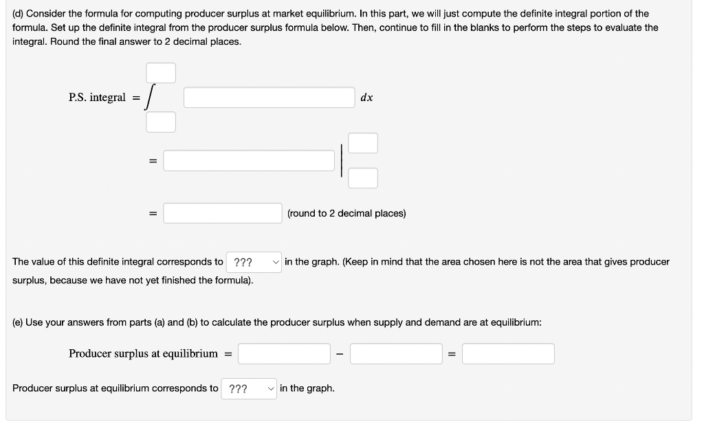 Solved Consumer Surplus Consumer surplus (C.S.) is a measure | Chegg.com