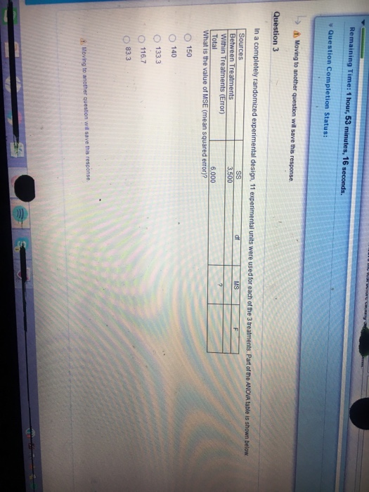 Solved in a completely randomized experimental design 11 chegg