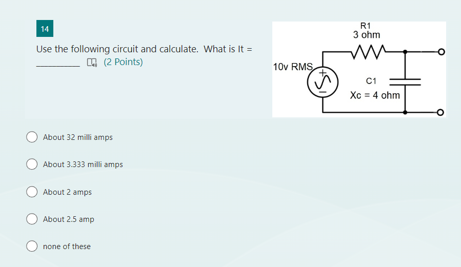 Solved Use the following circuit and calculate. What is It = | Chegg.com