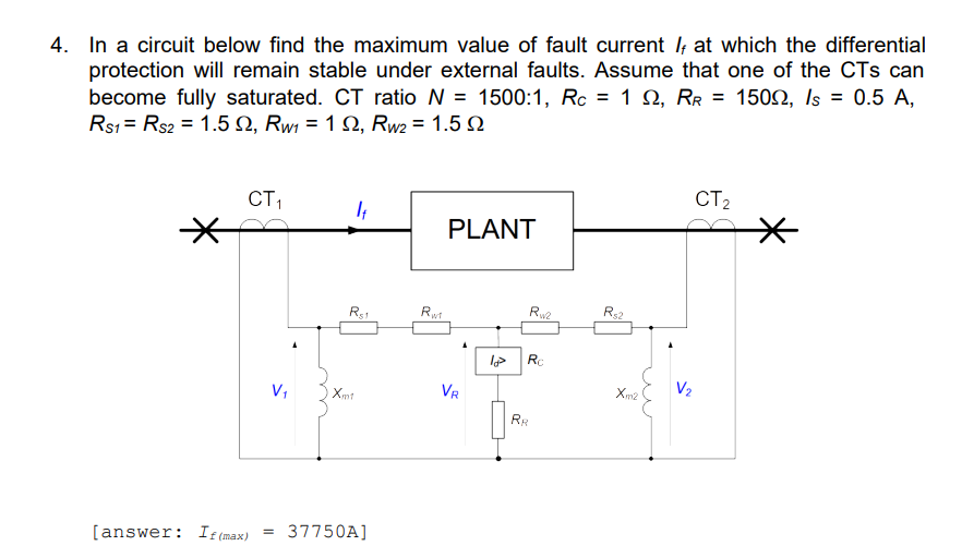 Solved In a circuit below find the maximum value of fault | Chegg.com