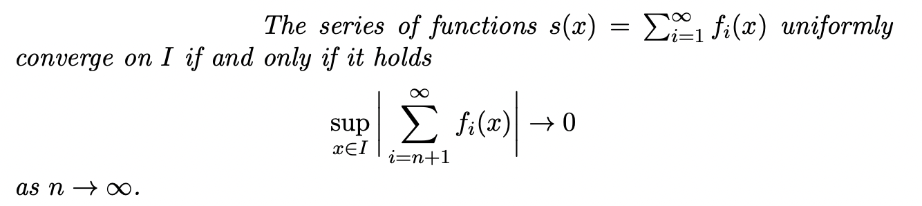 Solved infinity Σ = The series of functions s(2) converge | Chegg.com