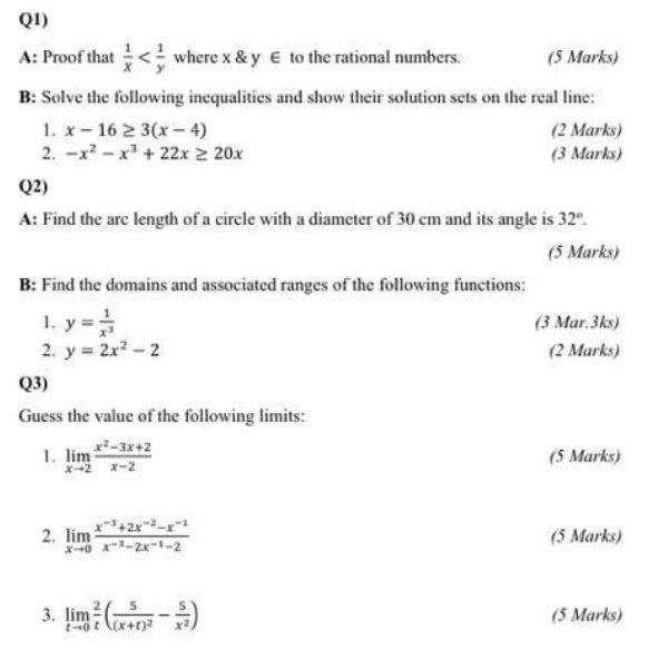 Solved Q1) A: Proof that where x& y € to the rational | Chegg.com